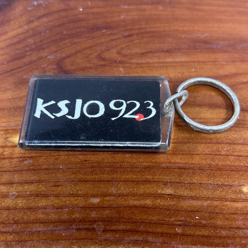 Vintage KSJO Radio 92.3 FM Keychain San Jose California